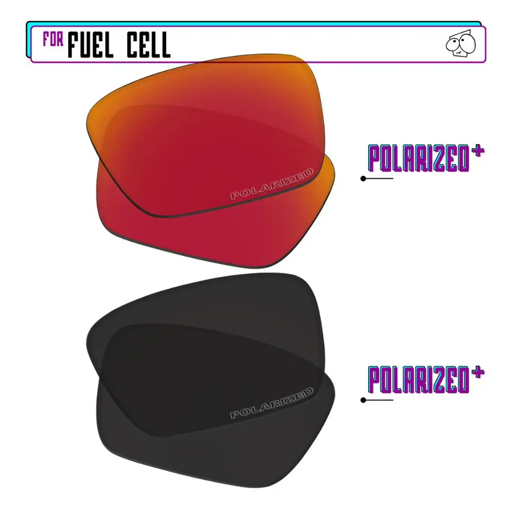 

EZReplace Polarized Replacement Lenses for - Oakley Fuel Cell Sunglasses - BlackPPlus-RedPPlus