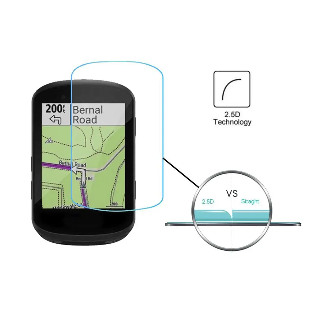 New 3PCS Screen Tempered Film Screen Protector for Garmin Edge 530/830 Tempered Glass Screen Protectors
