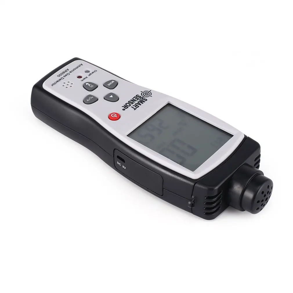 Smart Sensor มือถือก๊าซแอมโมเนีย NH3เครื่องตรวจจับเครื่องตรวจจับ Monitor ช่วง0-100PPM Sound Light Alarm เครื่องวิเคราะห์ก๊าซ AR8500