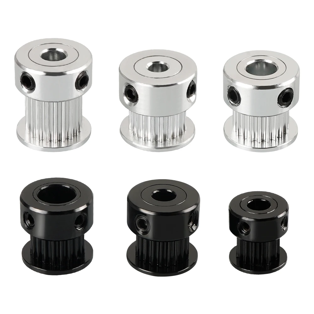 3D Printer Aluminium Alloy GT2 Timing Pulley 20/36/40 Teeth Bore 5mm/8mm for GT2 Timing belt Width 6mm RepRap 3D Printer Parts