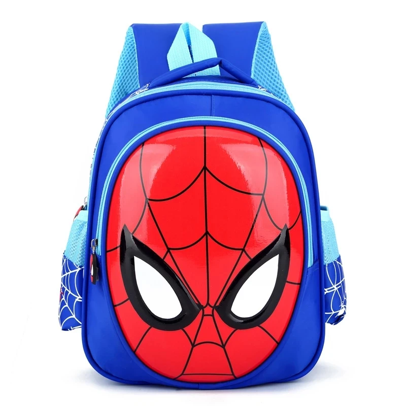 Disney-mochila con diseño de Spiderman para niños y niñas, morral con diseño de dibujos animados de Frozen Cars y animales, Bolsa Escolar para