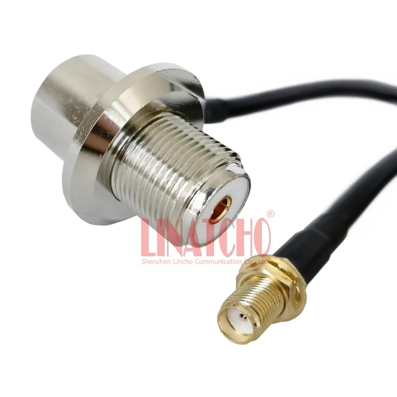 5 Meters RG58U Walkie Talkie Car Antenna SO239 Female Socket Jack SMA Female Extension Cable