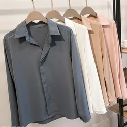 ブラウス女性事務 Ol スタイルシャツ 2019 ファッションカジュアル長袖シフォンブラウスファム Blusa トップス