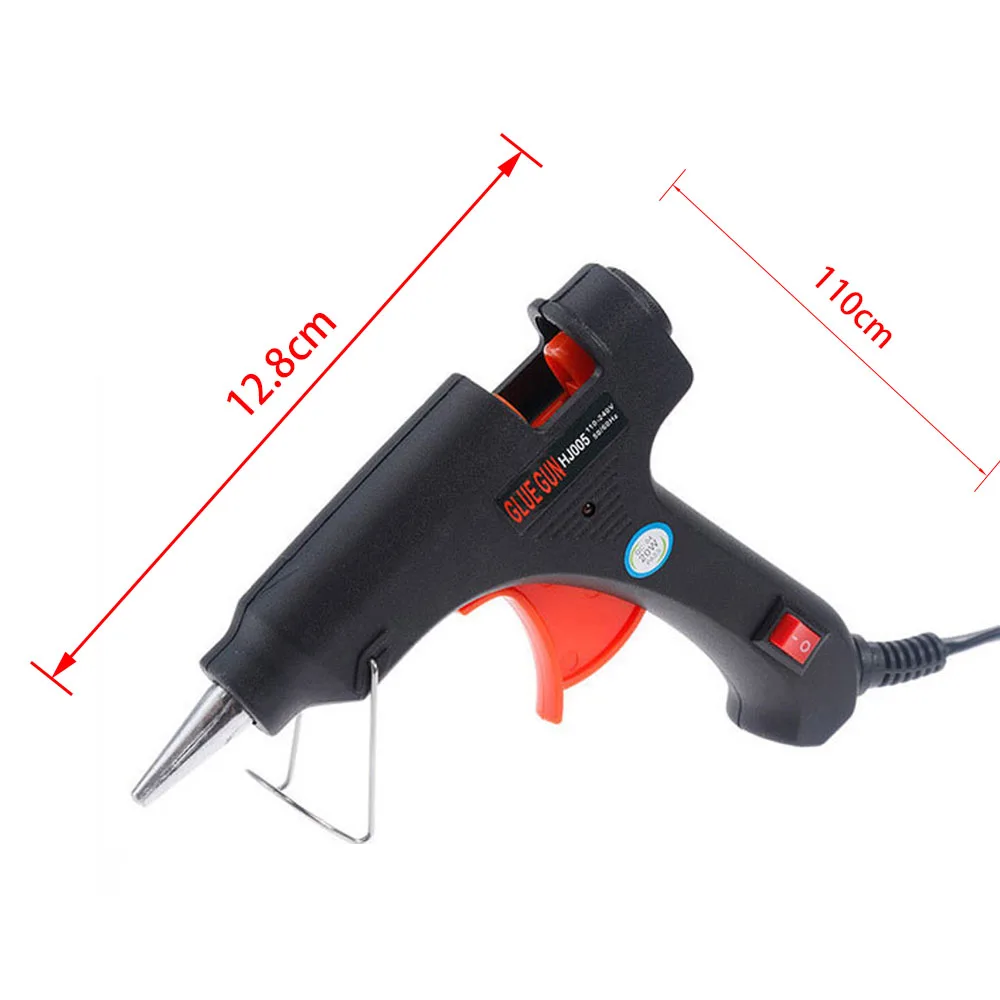 Hot Melt Glue Gun With 7mm*100mm Glue Stick 20W Mini Guns Thermo Electric Heat Temperature tool DIY Tools for Home