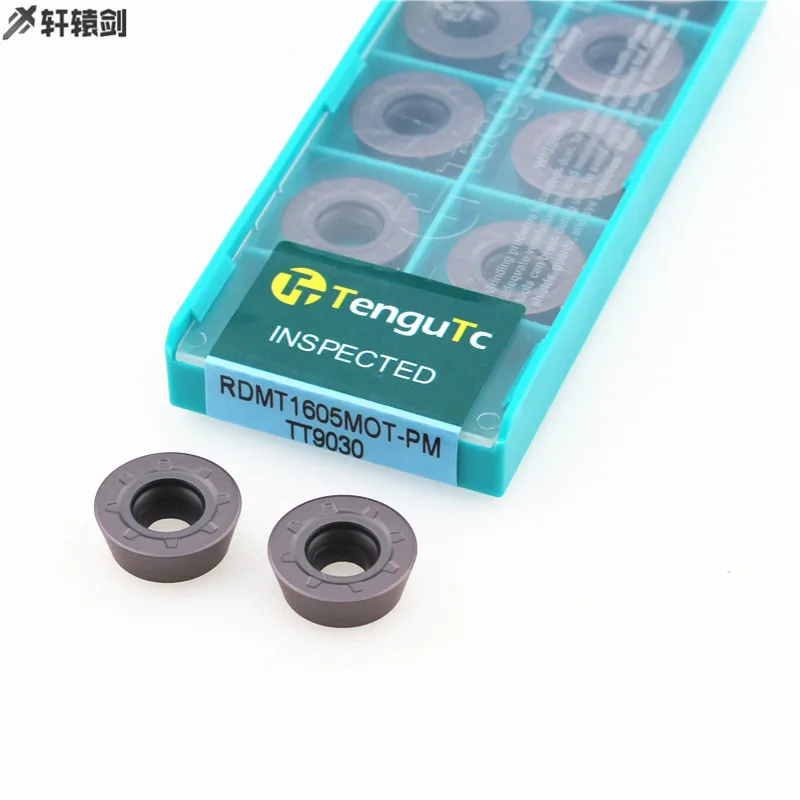10PCS RDMT1605 MO MQ MOT PM TT9030 Milling Blade Carbide Cutting Lathe Tool