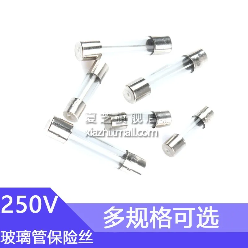 100pcs 6*30 250v 0.5A 1A 2A 3A 4A 5A 6A 7A 8A 10A 15A 20A 25A 30A Glass Fuse 6x30mm