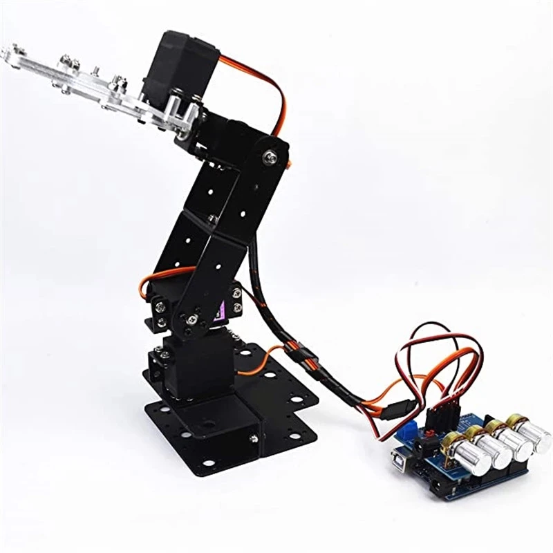 4dof Aluminum Metal Robot arm DIY Robotic Claw arduino kit