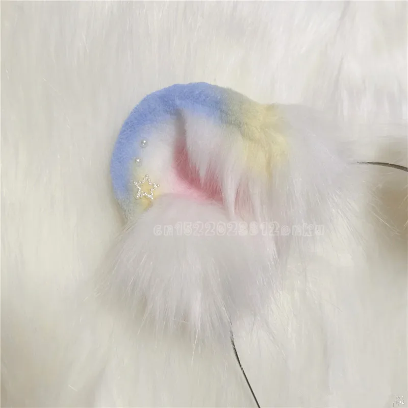 

Sweet Candy Color Bear Ears Hairhoop Cosplay DIY Ears Hairhoop Hairbands Headwear For Halloween Game Party Accessories