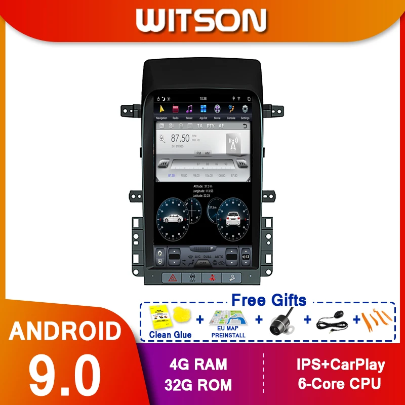 

WITSON Android9 vertical screen Car DVD GPS tesla GPS NAVIGATION Radio player for CHEVROLET CAPTIVA 2008-2017 wireless carplay