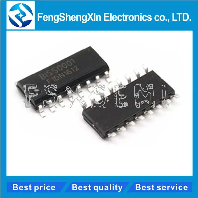 10pcs/lot BISS0001 SOP-16 0001 DIP16 Sensor signal processing integrated circuit IC