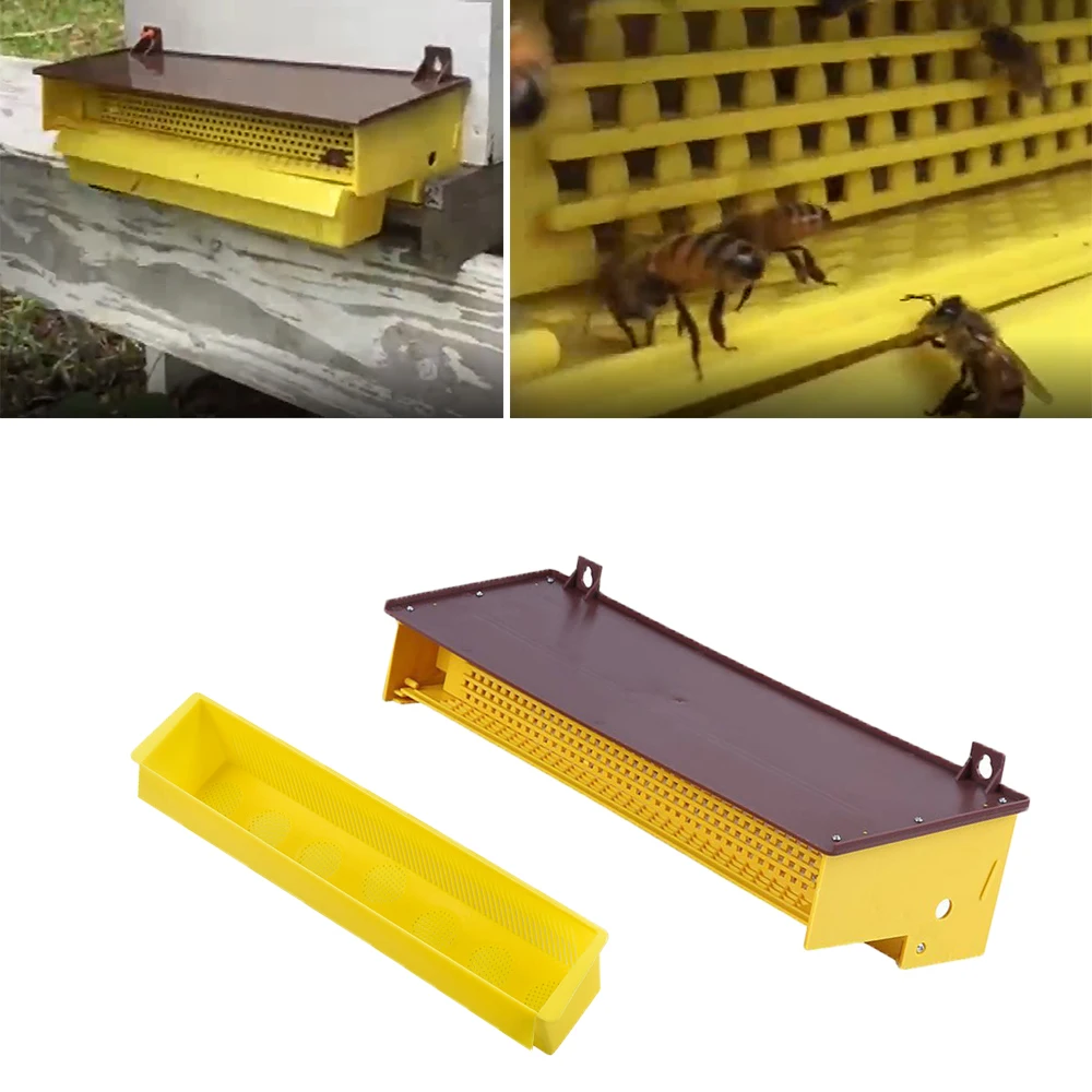 

1PCS BeeKeeping Plastic Pollen Trap Tray Entrance Hive Collector Box Beehive Bee Beekeeper Apiculture Gardening Tools Supplies