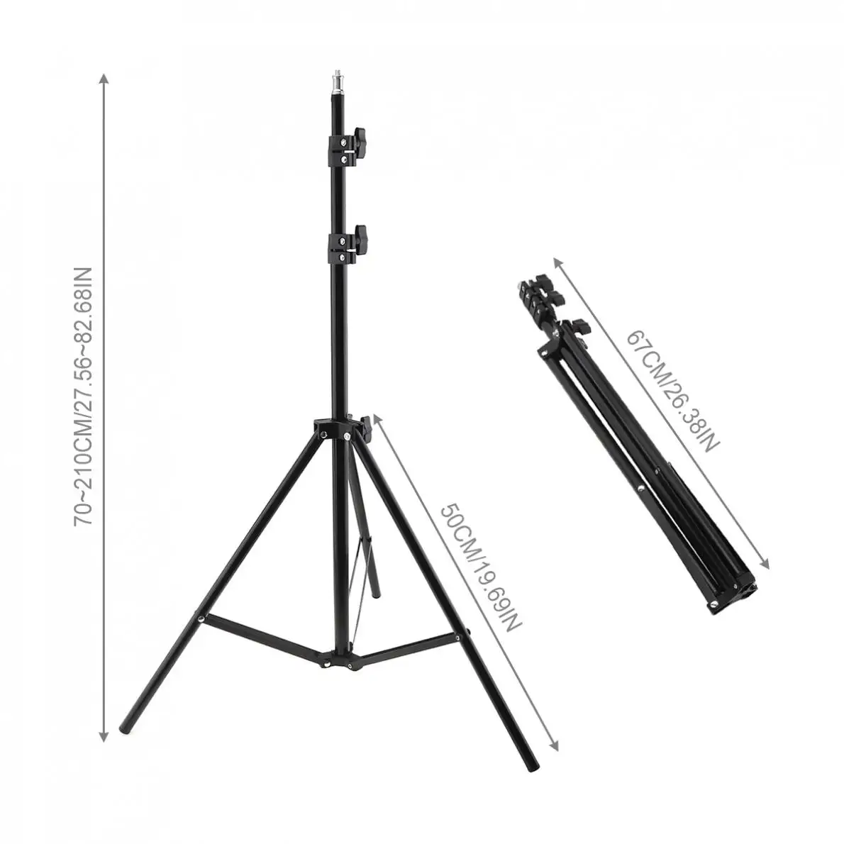 210cm Selfie Ring Fill Light Tripod Photography Light Stands Fit for Live / Photo / Studio / Video / Lighting Studio Kits