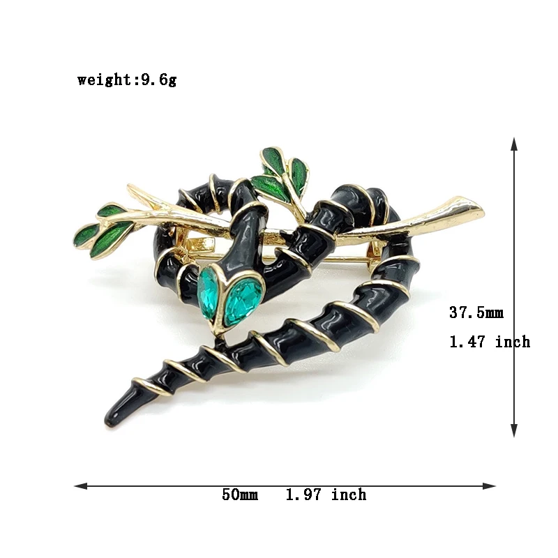 PD BROOCH Fashionable Personality Dripping Craft High-end Wild Snake Brooch Brooch for Women Gift Jewelry