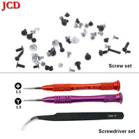 JCD Full Set Screws with Cross Y Tri Wing Screwdriver For Switch NS Console / Joy-Con Controller Replacement Spare Parts