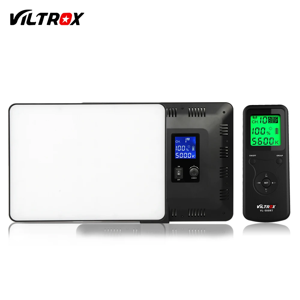 Viltrox VL200T Wireless Remote 30W LED Video Studio Light Lamp Slim Dimmable + Light stand for Camera Facebook YouTube Tik Talk