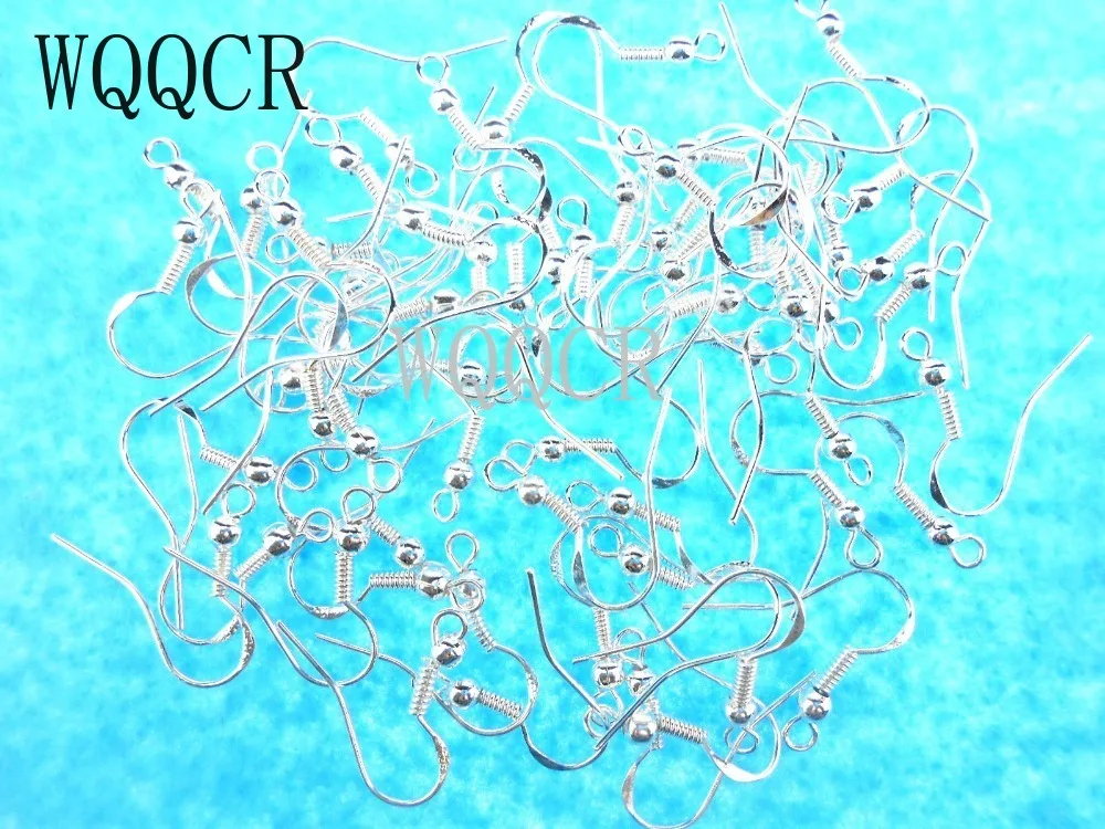 Handle Free Fast Shipping 500PCS Design 925 Silver colorBeads Jewelry Findings 925  Silver colorHooks Earrings Wire