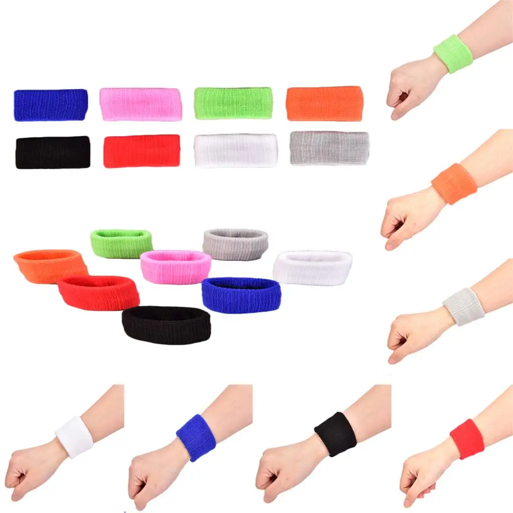 1Pc Brace Gym Basketball Wraps Guards Tower Wristbands Sport Sweatband Hand Band Sweat Wrist Support