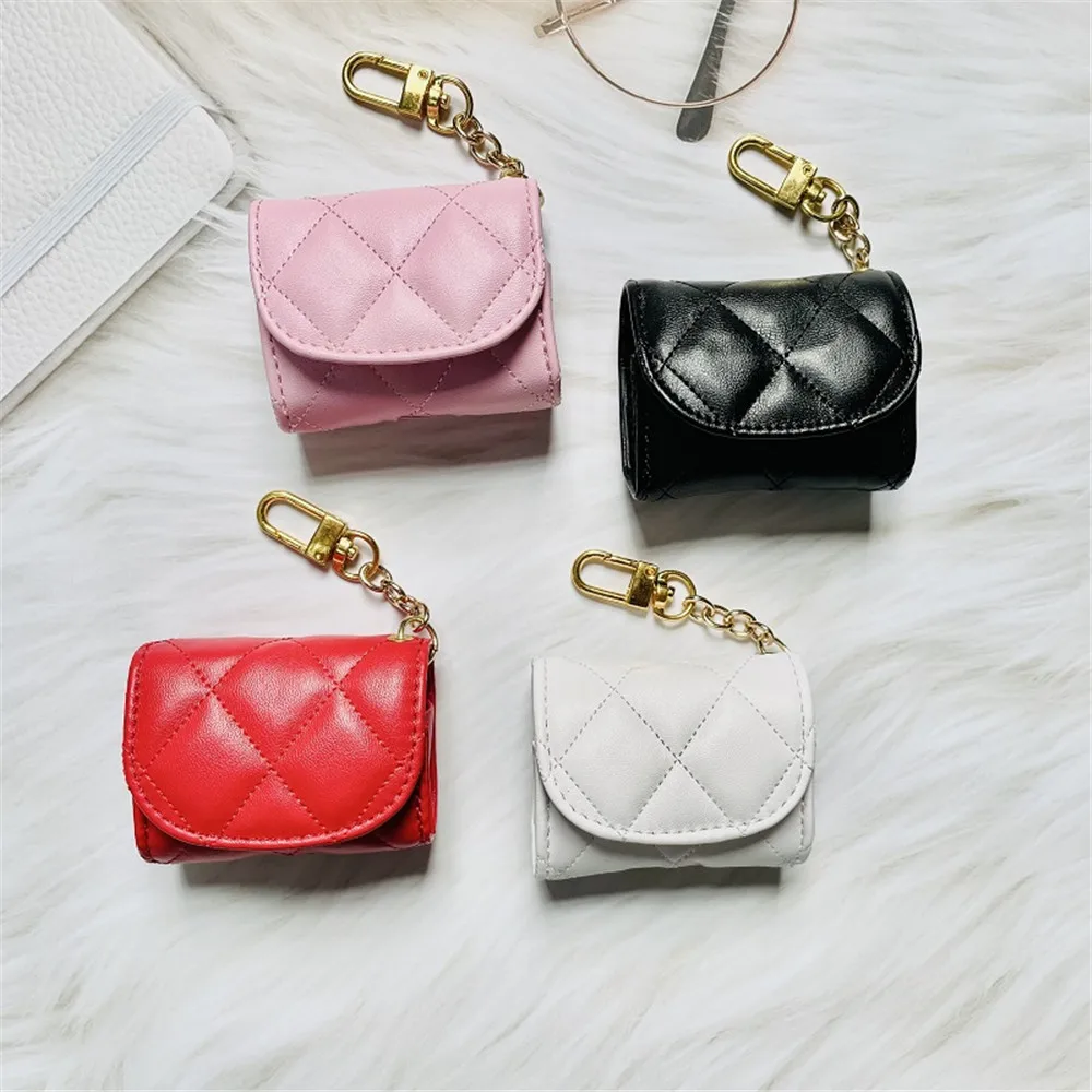 Милый кожаный чехол для девочек для Airpods 2, мягкий полноразмерный чехол для Airpods pro 2 (2022), кожаный чехол