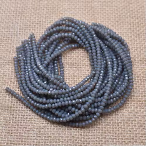 Yanqi 2 3 4mm Rondell Austria Faceted Crystal Beads Round Glass Beads Loose Spacer Beads for Jewelry Making DIY - Image 41