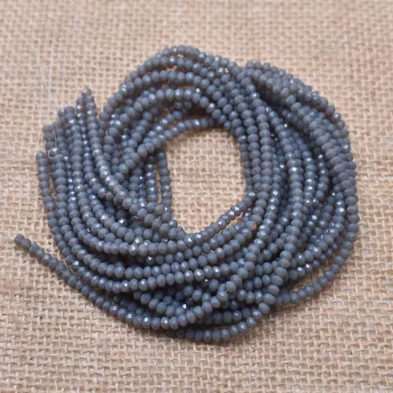 Yanqi 2 3 4mm Rondell Austria Faceted Crystal Beads Round Glass Beads Loose Spacer Beads for Jewelry Making DIY - Image 41