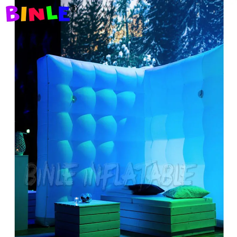 2020ใหม่ LED Illuminated Inflatable ผนัง4มุม inflatable X-Wall สำหรับกิจกรรม/Trade Show/การประชุม