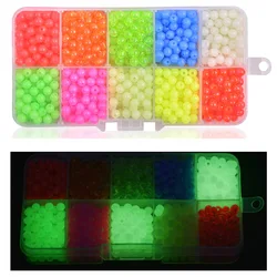 1000Pcs/Box Luminous Fishing Beads Lure Accessories Carolina Rigs Taxes Rigs Glow Fishing Beads DIY Kit Bass Fishing Tackle