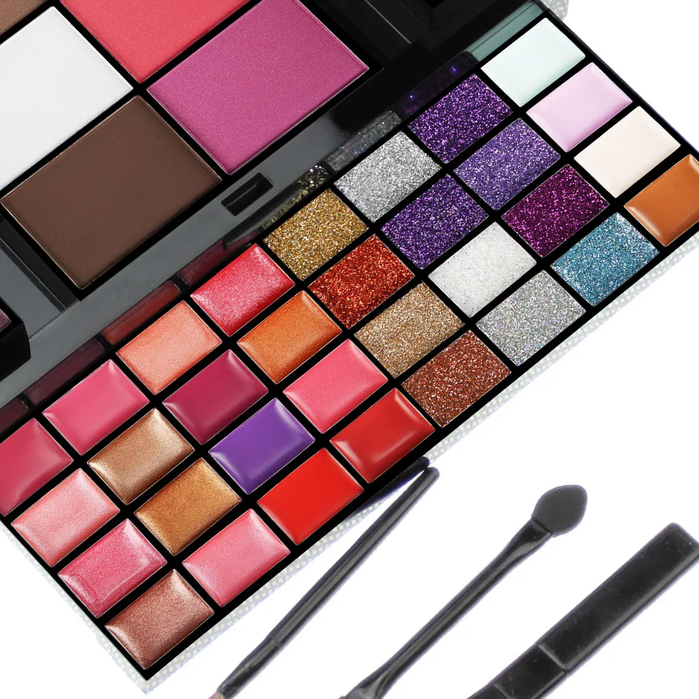 Professional 74 Color Makeup Set Eyeshadow Palette Lip Gloss Blush Foundation Face Powder Cosmetic Kits For Women