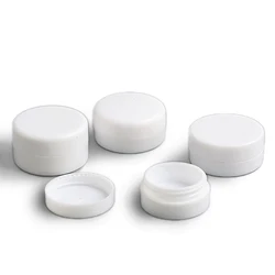 6 x 1g 2g 3g 5g 10g White Plastic Empty Jar Pot Travel Cosmetic Sample Makeup Face Cream Containers Nail Art Organizer Home
