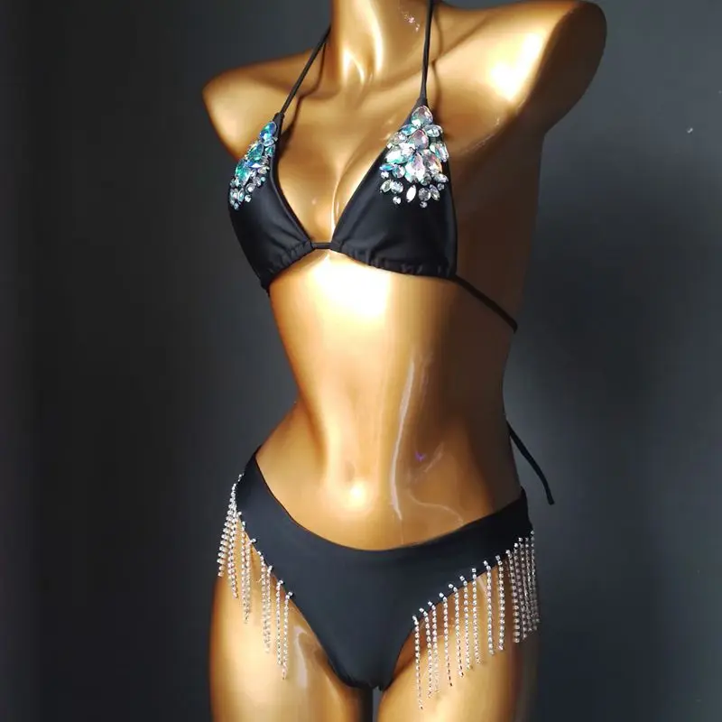 2020rhinestone bikini diamentowe stroje kąpielowe bikini kryształowy strój kąpielowy diamentowy strój kąpielowy kryształowe bikini