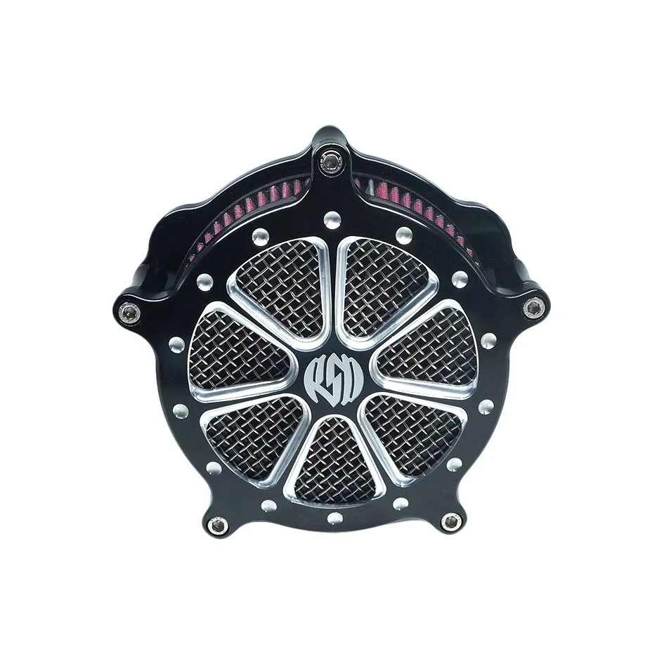 RSD Intake Air Cleaner Filter Speed 7 Venturi For Harley Sportster Milwaukee Eight EVO Twin Cam W Cable Throttle by Wire