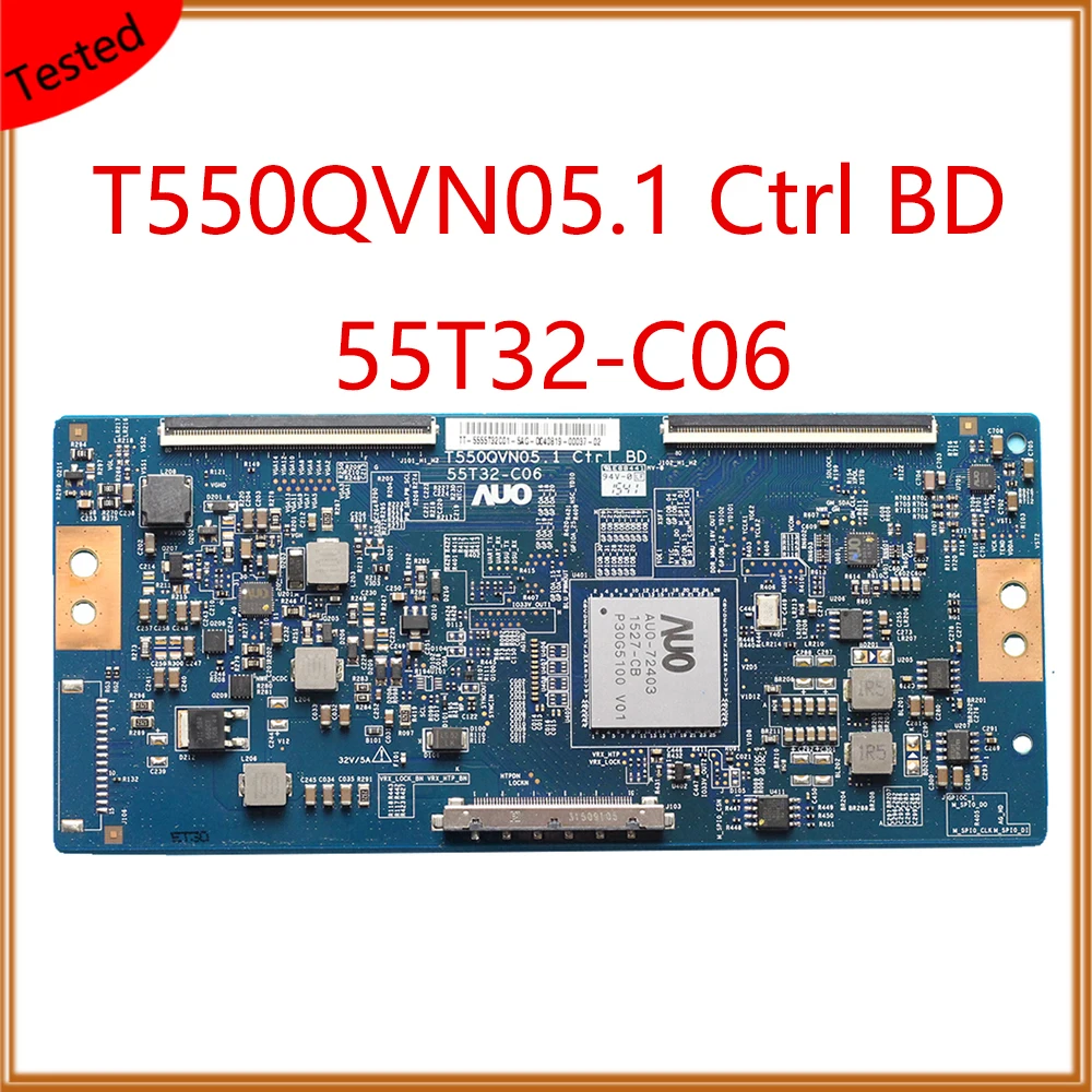 T550qvn05.1 ctrl bd 55t32-c06 55 Polegada tv t con board a tela testou o equipamento de exibição tv placa selada placa tcon