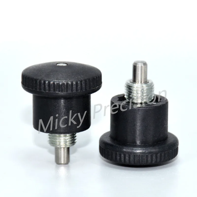 Freies verschiffen Mini Rastbolzen-Rückkehr Typ und Rest Position carbon stahl oder edelstahl Feine Gewinde M8 M10