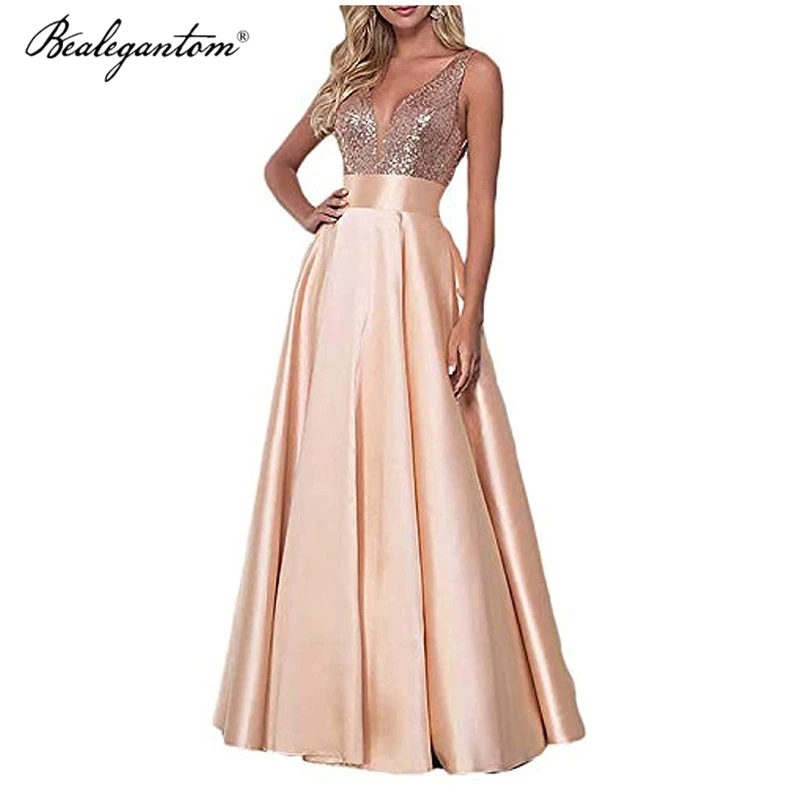 

Bealegantom Green Long A-Line Prom Dresses 2023 New Beaded Women Formal Evening Party Celebrity Gowns Vestidos De Noite PD131