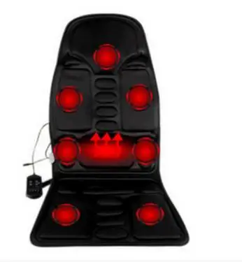 Heated Back Massage Seat Topper Car Home Office Seat Massager Heat Vibrate Cushion Back Neck Massage Chair Massage Relaxation