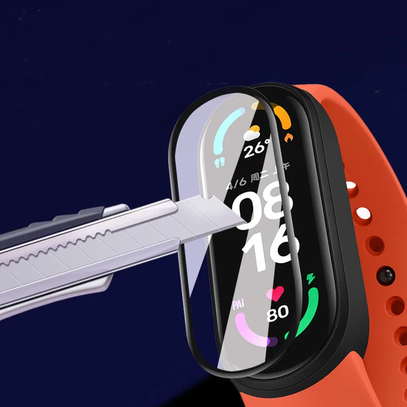 3D изогнутая мягкая прозрачная защитная пленка чехол для смарт-браслета OPPO Стильный Смарт-браслет защитный экран аксессуары
