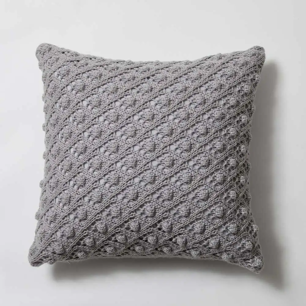 Soft Cushion Cover 45x45cm Mustard Yellow Pink Beige Grey Pillow Cover Knit Home decoration Square Pillow Case For sofa Bed