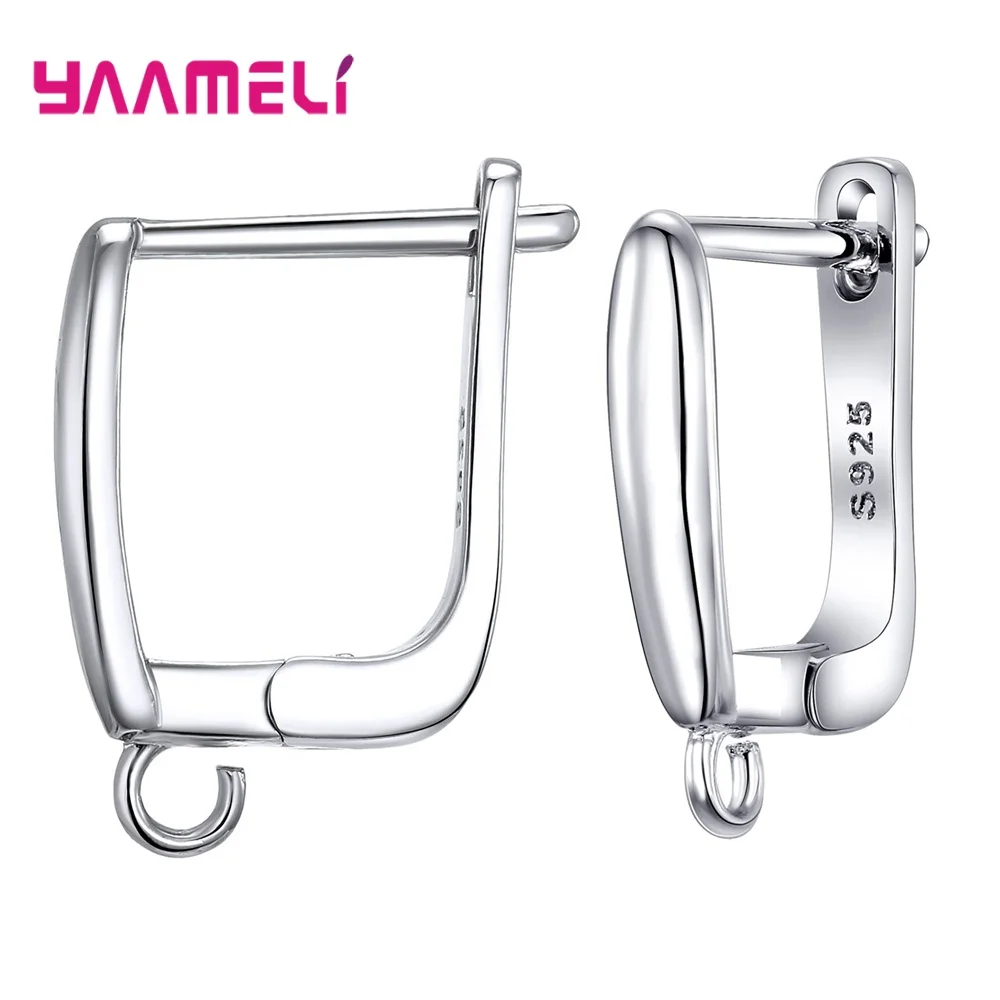 DIY Jewelry 925 Sterling Silver Earrings Clasps Hooks For Women Handmade Making Accessories Fashion Design Wholesale