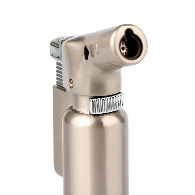 Unusual Torch Turbo Metal Gas Lighter Elbow Cigar Butane Jet Firepower fierce Blue flame Windproof Lighter Gadgets For Man