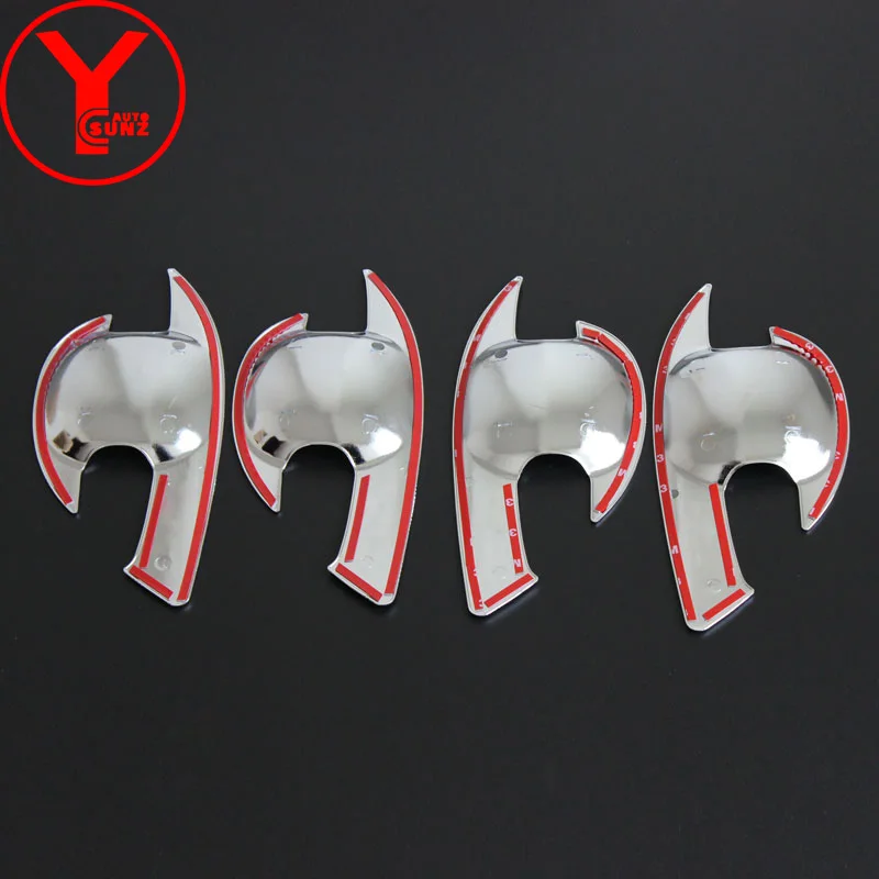 Car Door Handle Bowl Cover For Toyota Yaris L Hatchback 2014 2015 2016 Chrome Car Exterior Accessories YCSUNZ