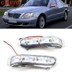 C-Auto Car LED Mirror Turn Signal Light RearView Mirror Lamps For Mercedes-Benz S-Class W220 1999-2002 CL-Class W215 1999-2003