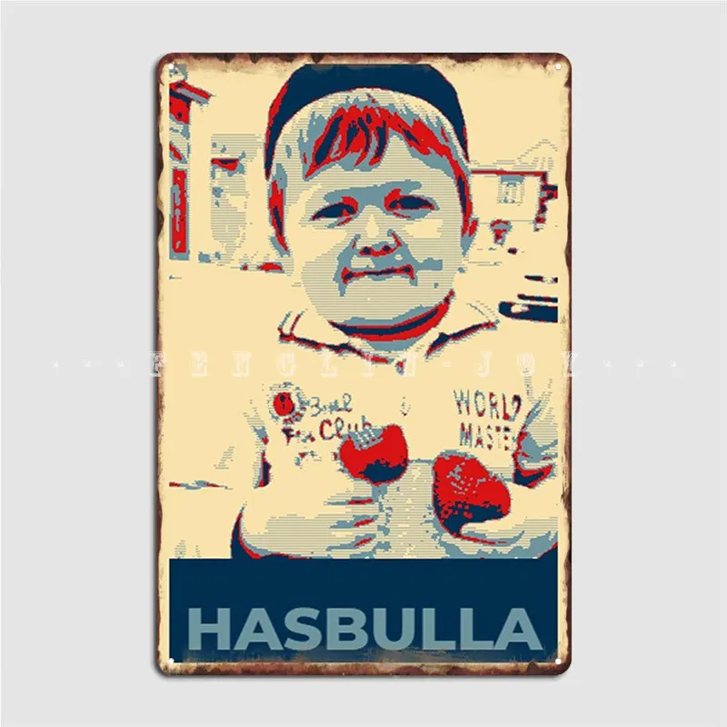 Hasbulla Hope Metal Plaque Poster Wall Decor Cinema Living Room Mural Funny Tin Sign Poster