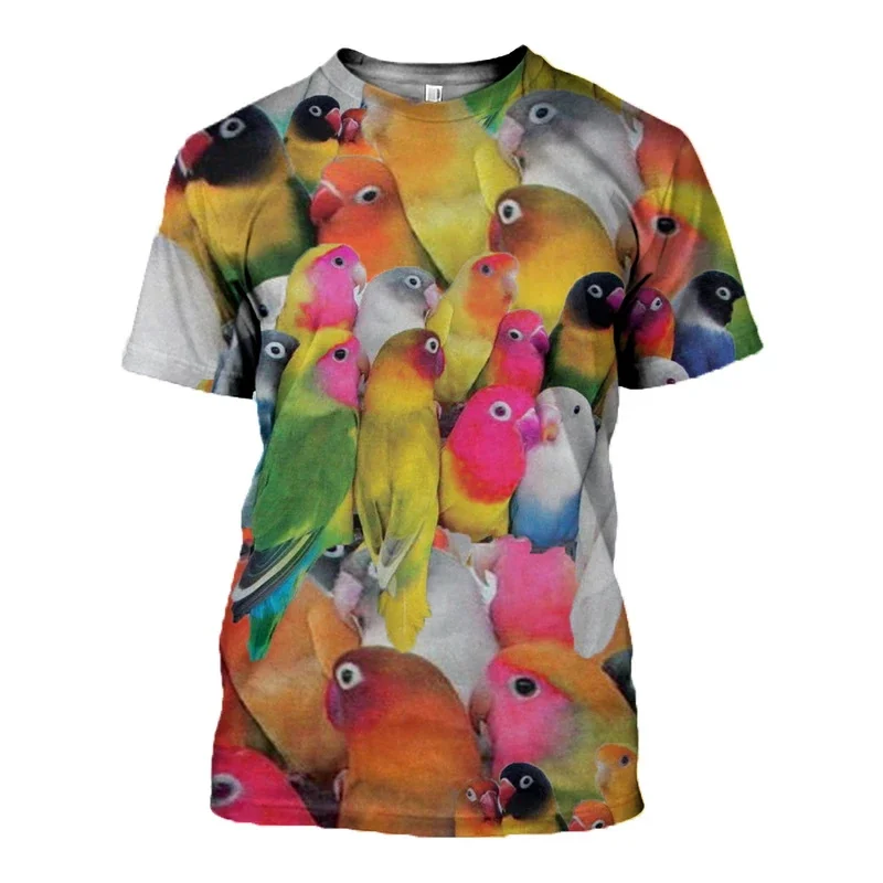 2020 New Fashion Men t shirt 3D Printed Animal parrot T shirts Unisex Street Harajuku Short sleeve shirt summer Casual tops
