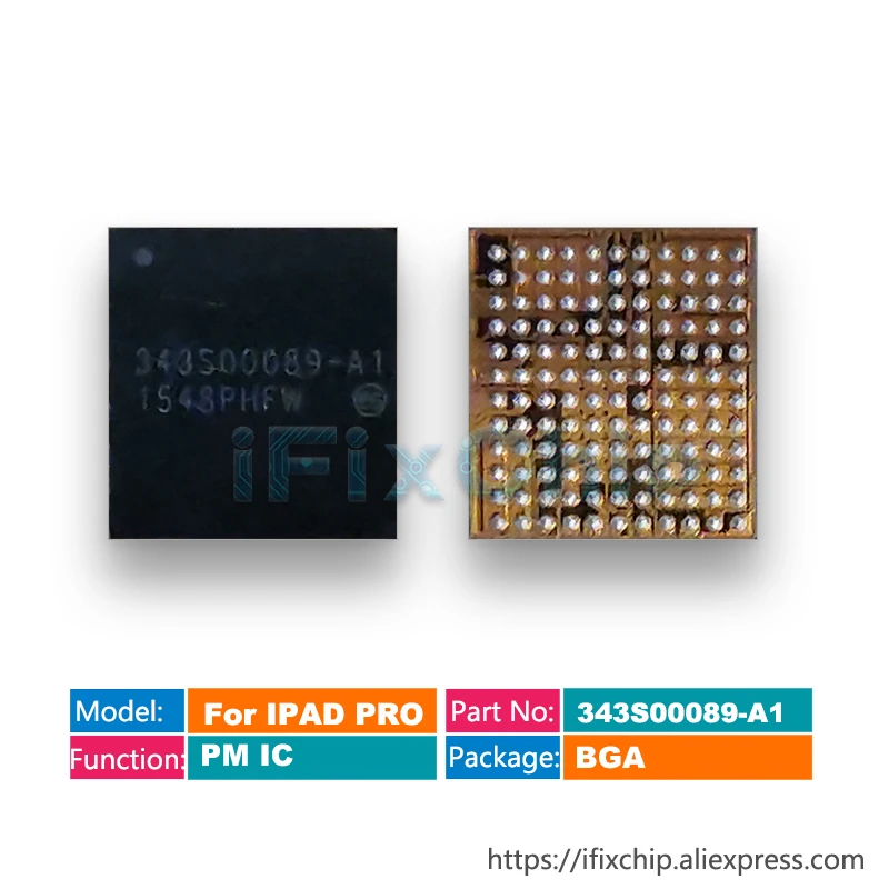 5pcs/lot 343S00089-A1 343S00089  For iPad Pro 9.7/12.9 2nd Generation Power IC PMIC Large Big Power Supply PM IC Chip