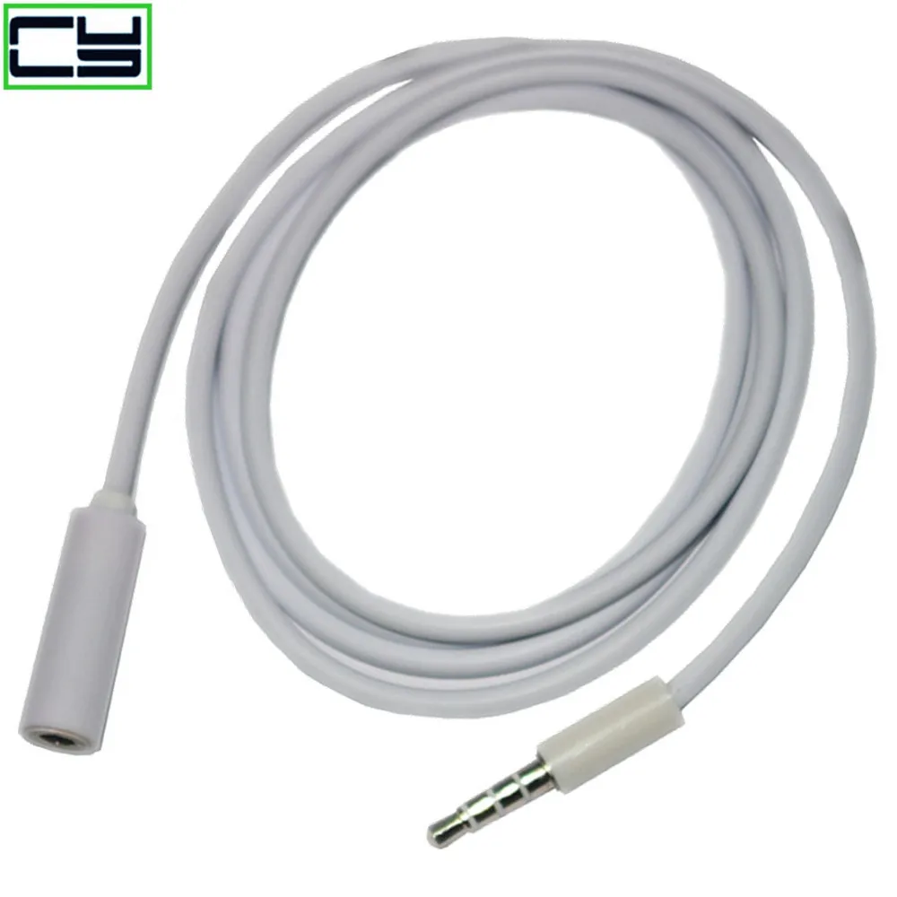 

049 3.5mm Male to Male to Female 3.5 mm Jack Stereo Audio Headphone Extension Cable Extender