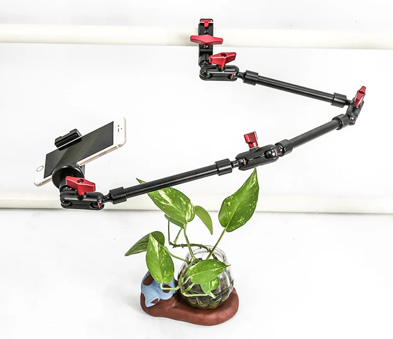 BFOLLOW 32 "22" Smartphone-Halterung magischer Arm für Kamera artikulierte flexible Wand halterung Schreibtisch klemme Tablet Webcam Gopro Ständer – Detail 7