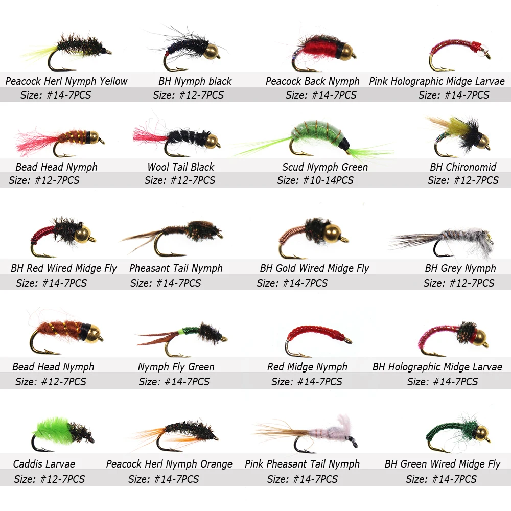 Bimoo Ninfas bead head para trucha – Señuelos pesca con mosca - imagen 2