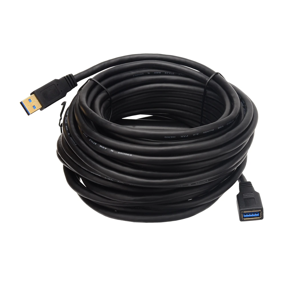 8M 10M 12M USB 3.0 Tipe A Pria Ke Wanita Kabel Ekstensi Aktif dengan Penguat Sinyal USB 3.0 Kabel Perpanjangan Pengulang 5Gbps