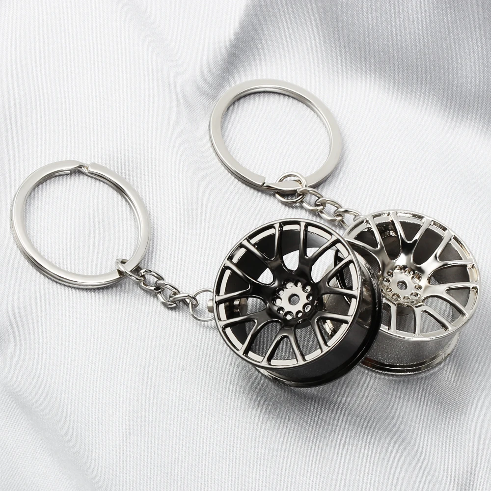 Car keychain Wheel Rim Key Chain for LADA Granta Vesta Priora Niva Samara Signet Kalina X-Ray Safarl largus