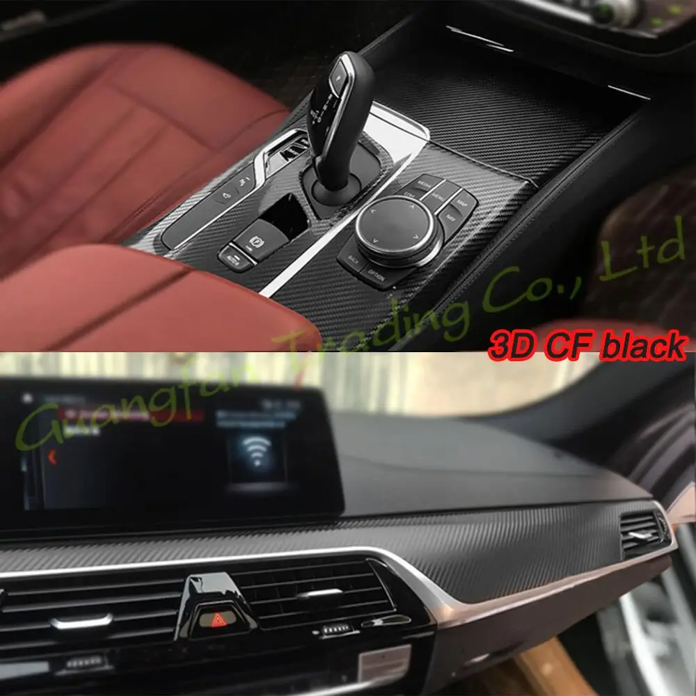 

For BMW 5 Series 525 530 G30 2018-2020 3D/5D Carbon Fiber Car Inner Trim Cover Interior Sticker Decorative Accessories