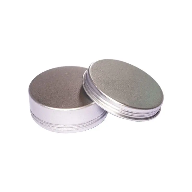 20G Empty Tin Cans Nail Art Makeup Aluminum Lip Gloss Jar Round Liquid Cream Cosmetic Pot 20ml Dia 40mm Refillable Metal Box